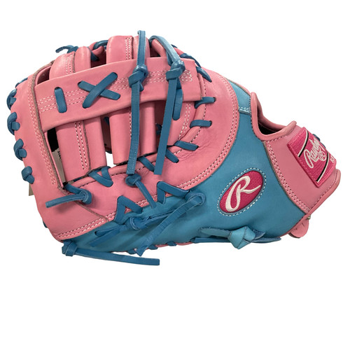 Vist Large View of Product Image Which is Used Rawlings PRORDCTU-10P HEART OF THE HIDE BB/SB First Base LH Throw Pink 12 1/4" *New With Tags*