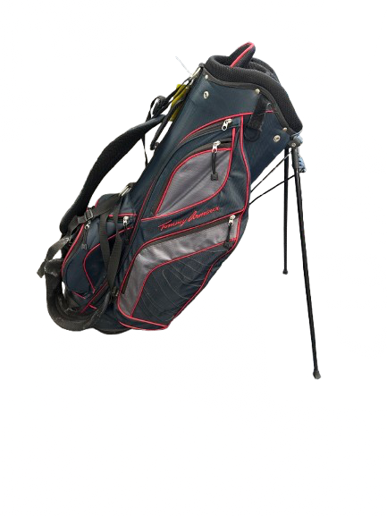 Vist Large View of Product Image Which is Used Tommy Armour BAG Mens Stand Bag Black/Navy/Red