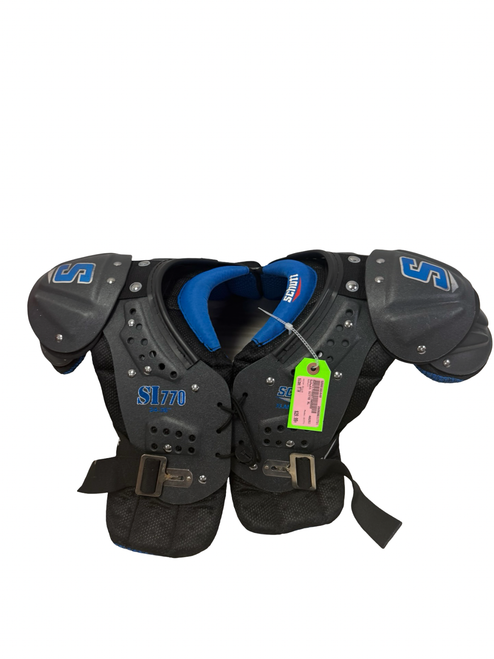 Vist Large View of Product Image Which is Used Schutt SI770 Youth Football Shoulder Pads Black XL 34-36" / 15-16"