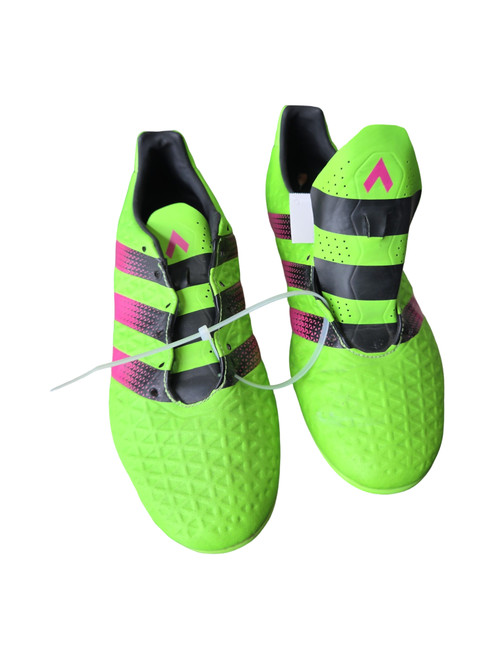 Vist Large View of Product Image Which is Used Adidas Soccer Cleats Green Senior 9.5