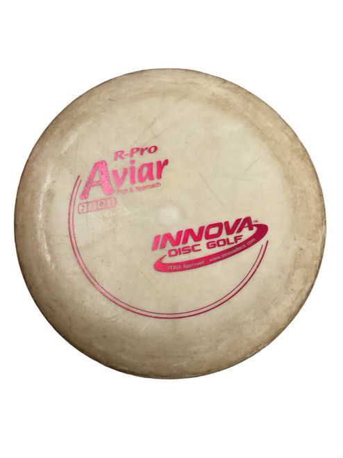 Vist Large View of Product Image Which is Used Innova R-PRO AVIAR Disc Golf Putter White 178g