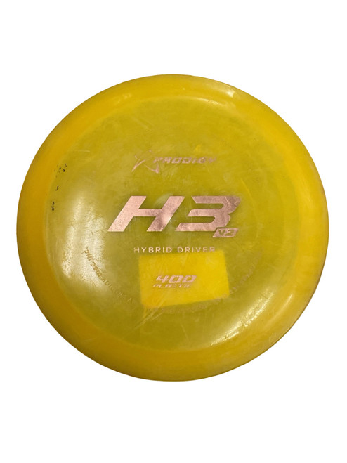 Vist Large View of Product Image Which is Used Prodigy 400 H3 V2 Disc Golf Driver Yellow 173g