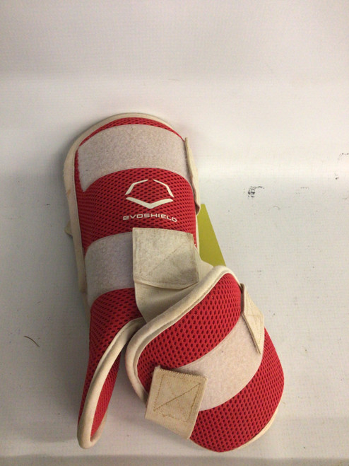 Vist Large View of Product Image Which is Used Evoshield BB/SB Shin/Foot Protector Red