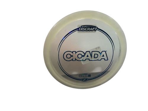 Vist Large View of Product Image Which is USED DISCRAFT CICADA DISC GOLF DRIVER ROYAL BLUE