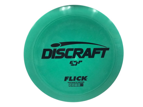 Vist Large View of Product Image Which is USED DISCRAFT ESP FLICK DISC GOLF DRIVER GREEN