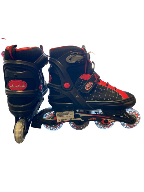 Vist Large View of Product Image Which is Used AEROWHEELS Senior Rec Fitness Skates Black Adjustable