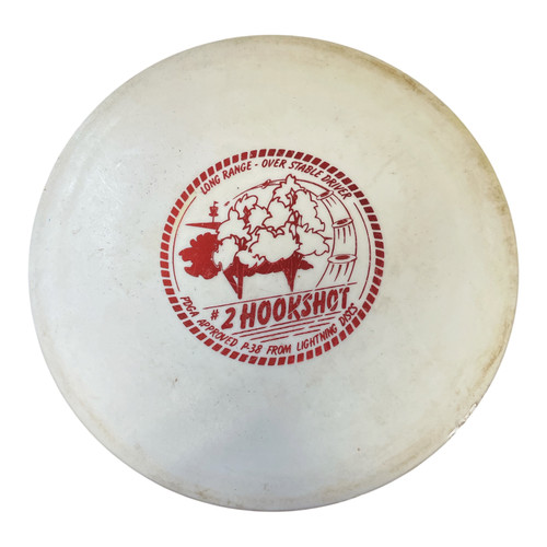 Vist Large View of Product Image Which is Used Lightning 2 HOOKSHOT Disc Golf Driver White