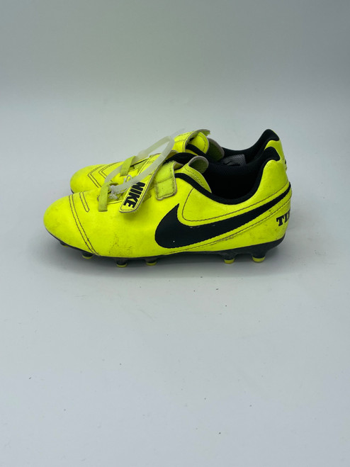 Vist Large View of Product Image Which is Used Nike Soccer Cleats Yellow Youth 13.0
