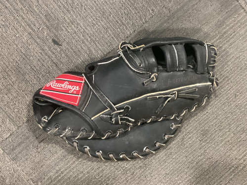 Vist Large View of Product Image Which is Used Rawlings MARK MCGWIRE BB/SB First Base RH Throw Black 12"