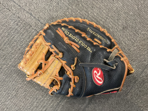 Vist Large View of Product Image Which is Used Rawlings THE MARK OF A PRO BB/SB First Base RH Throw Brown 11"