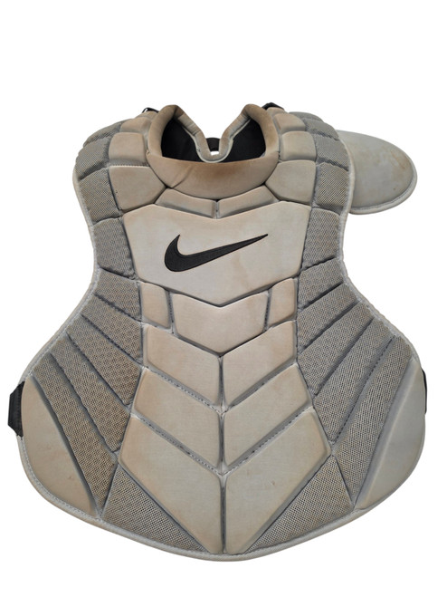 Vist Large View of Product Image Which is Used Nike Diamond Elite Catchers Chest Protector Grey Adult 17"