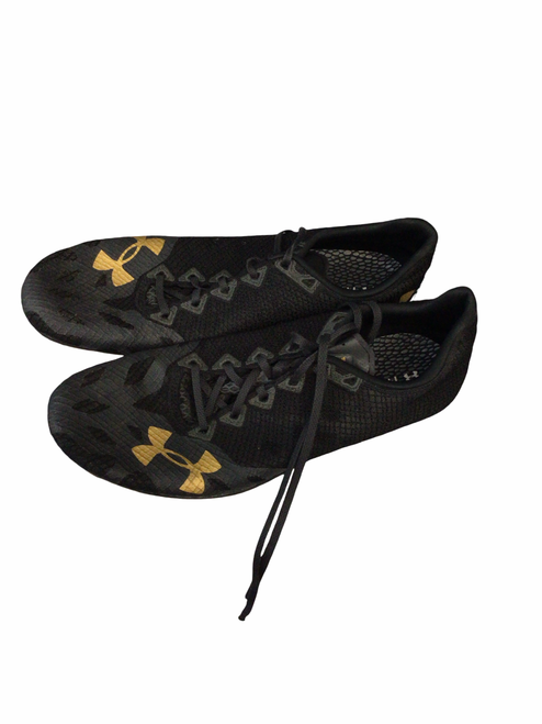 Vist Large View of Product Image Which is Used Under Armour Track & Field Cleats Adult Black Senior 12