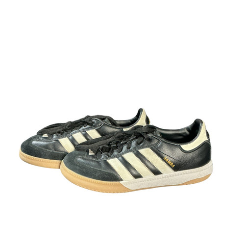 Vist Large View of Product Image Which is Used Adidas Soccer Indoor Shoes Black Junior 02.5