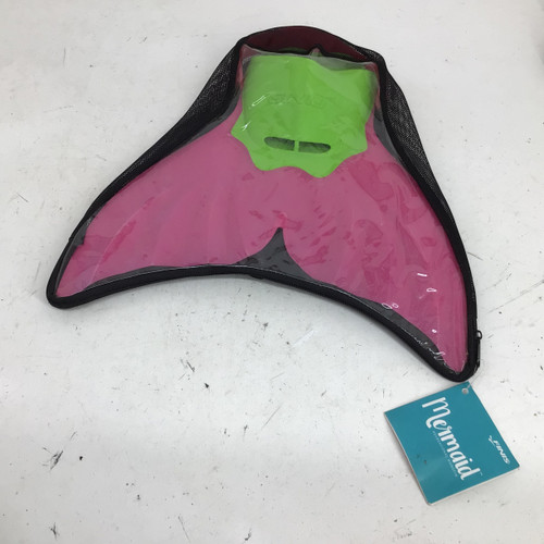 Vist Large View of Product Image Which is Used Finis MERMAID YOUTH MONOFIN Underwater Fins Pink Fits all