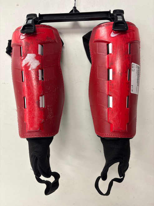 Vist Large View of Product Image Which is Used Nike Soccer Shin Guards Adult Red LG
