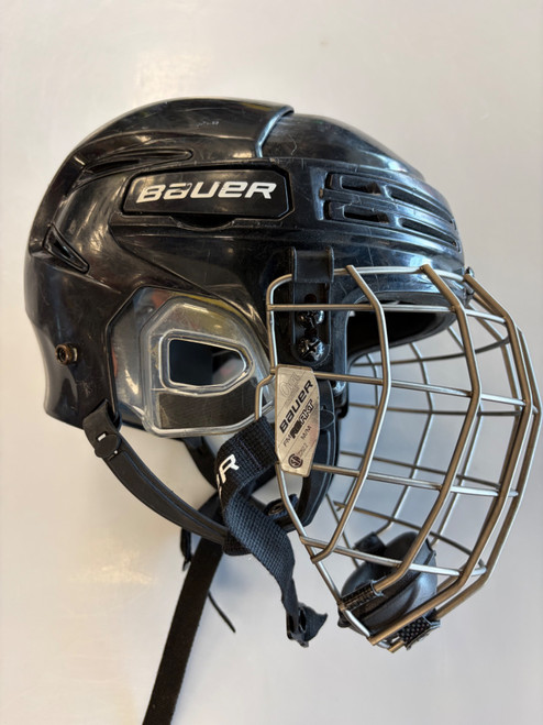 Vist Large View of Product Image Which is Used Bauer RE AKT NOT CERTIFIED Helmet Cage Combo Black SM