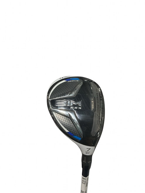 Vist Large View of Product Image Which is Used Taylormade SIM MAX 7 Mens Hybrid Club RH 7 Hybrid