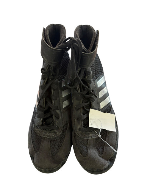 Vist Large View of Product Image Which is Used Adidas Wrestling Shoes Black Senior 6.5