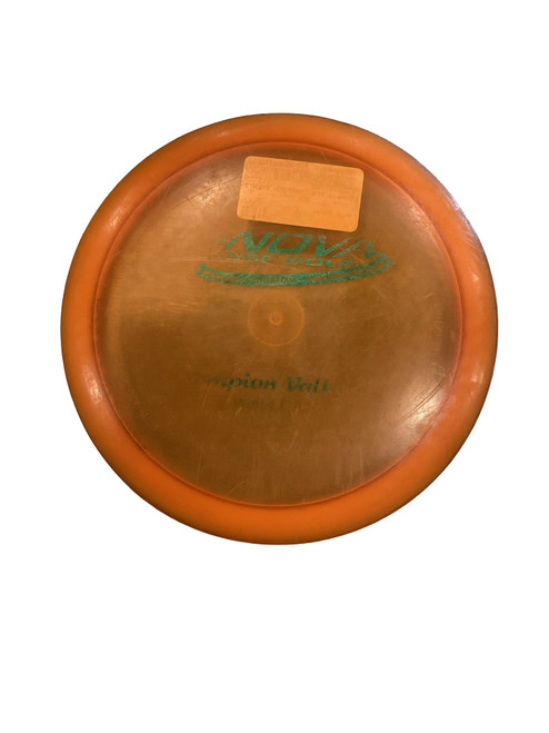 Vist Large View of Product Image Which is Used Innova PFN CHAMPION VALKYRIE Disc Golf Driver Orange