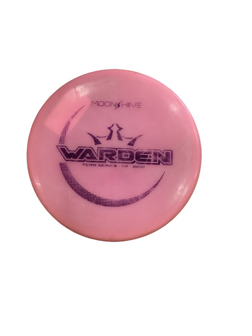 Vist Large View of Product Image Which is Used Dynamic Discs TEAM SERIES V2 2021 MOONSHINE WARDEN Disc Golf Putter Pink