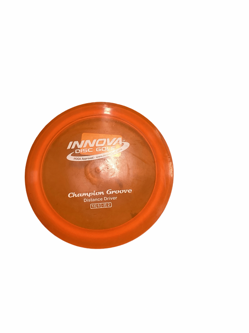 Vist Large View of Product Image Which is Used Innova CHAMPION GROOVE Disc Golf Mid Range Orange