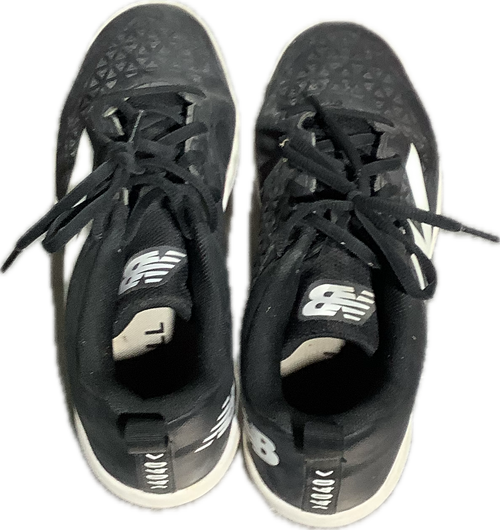 Vist Large View of Product Image Which is Used New Balance Adult FB Cleats Black Senior 6.5
