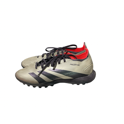 Vist Large View of Product Image Which is Used Adidas Soccer Indoor Shoes Grey Senior 6.5