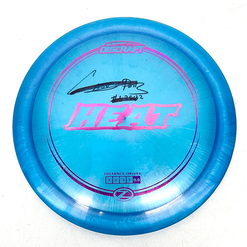 Vist Large View of Product Image Which is Used Discraft Z LINE HEAT Disc Golf Driver Royal Blue 174g