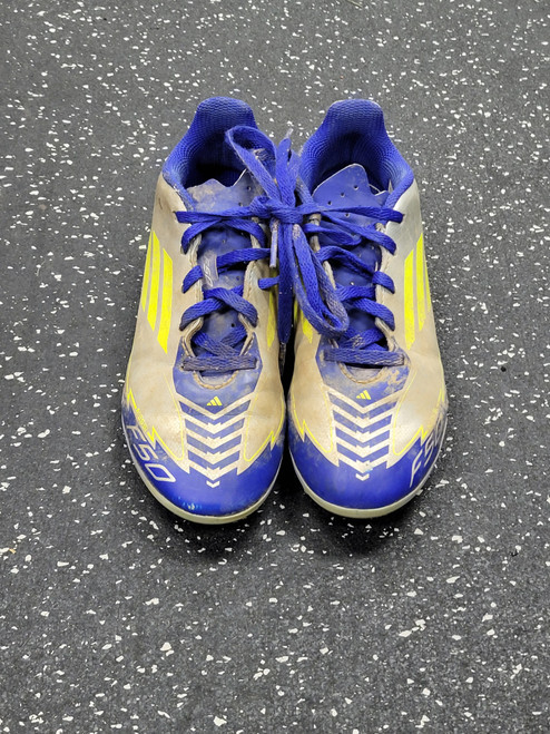 Vist Large View of Product Image Which is Used Adidas MESSI F50 Soccer Cleats Navy Blue Junior 01.5