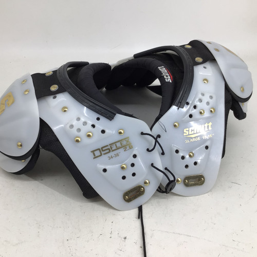 Vist Large View of Product Image Which is Used Schutt DS FLEX 2.0 X-LARGE 34-36IN 15-16IN FB Shoulder Pads Black XL