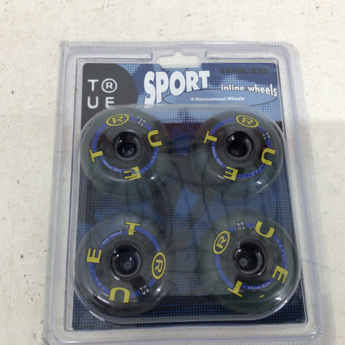 Vist Large View of Product Image Which is Used TUE SPORT 64MM 82A INLINE WHEEL 4PK Inline Wheels 64MM
