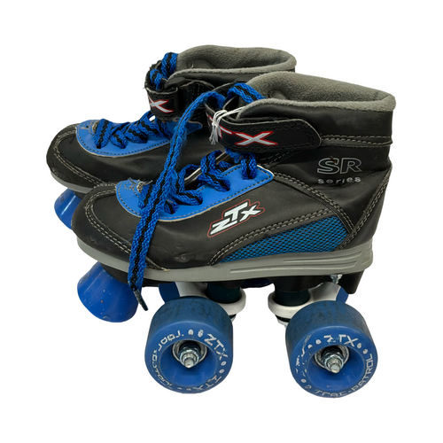 Vist Large View of Product Image Which is Used ZTX Child Roller Quad Skates Black Youth 12.0