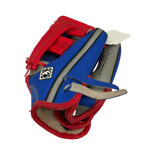 Vist Large View of Product Image Which is Used Franklin AIR TECH BB/SB Glove RH Throw Royal Blue 9"