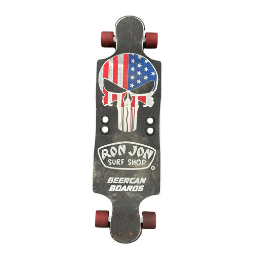 Vist Large View of Product Image Which is Used BEERCAN BOARDS PUNISHER Longboard Grey Long