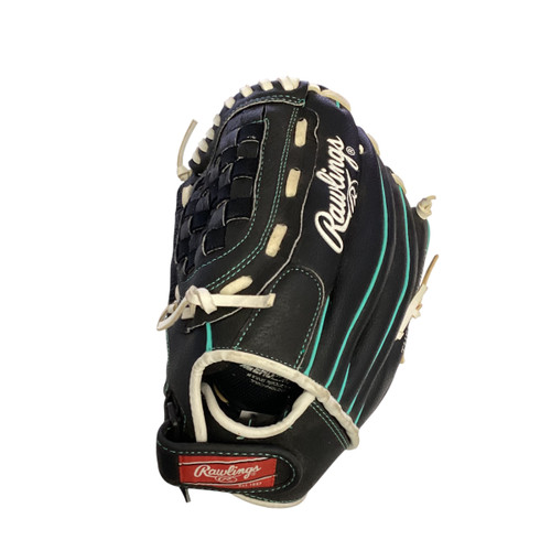 Vist Large View of Product Image Which is Used Rawlings FASTPITCH SOFTBALL BB/SB Glove LH Throw Black 11 1/2"