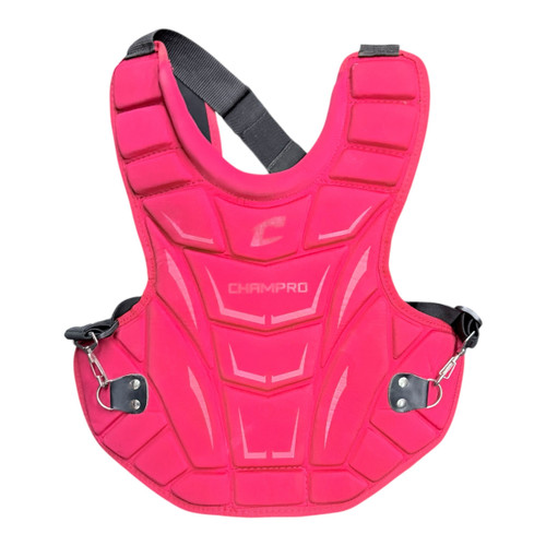 Vist Large View of Product Image Which is Used Champro CHEST PROTECTOR Catchers Chest Protector Red Youth