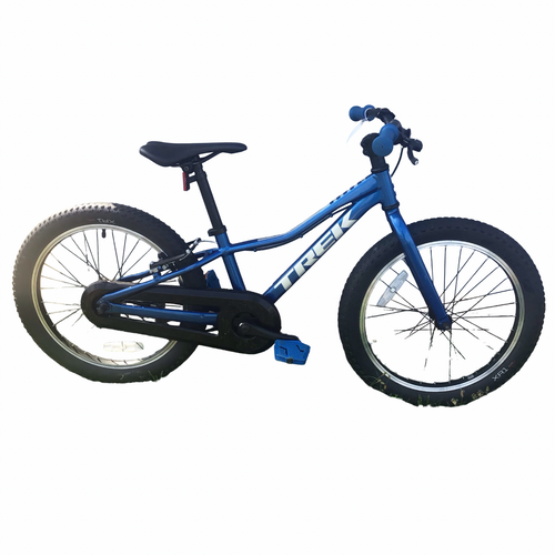 Vist Large View of Product Image Which is Used Trek PRECALIBER Mountain Bike Boys Royal Blue 22" Used Trek PRECALIBER Mountain Bike Boys Royal Blue 22"