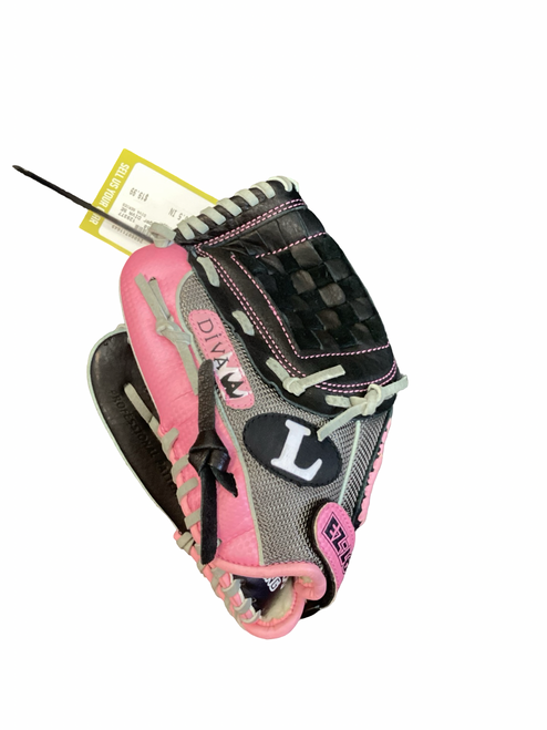 Vist Large View of Product Image Which is Used Louisville Slugger DIVA SERIES BB/SB Glove LH Throw Pink 10 1/2"