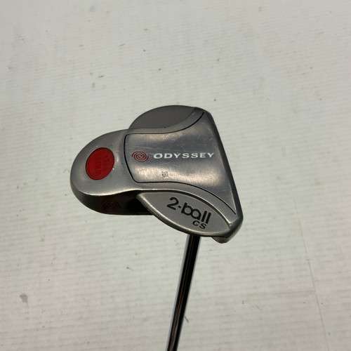 Vist Large View of Product Image Which is Used Odyssey WHITE STEEL 2-BALL CS Mens Putter RH