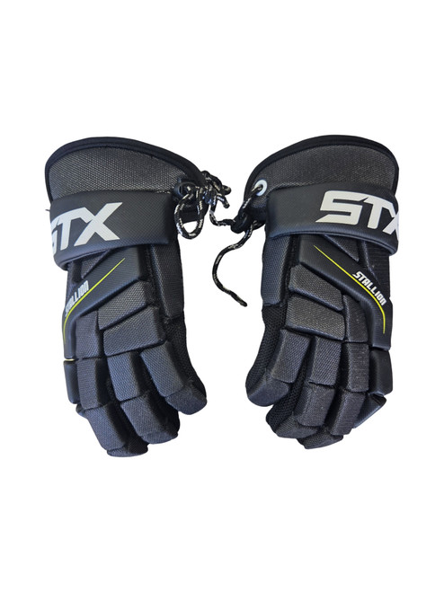 Vist Large View of Product Image Which is Used STX STALLION GLOVE SM Lacrosse Gloves Mens Black SM