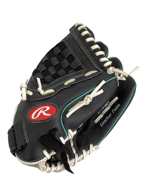 Vist Large View of Product Image Which is Used Rawlings WFP115MT Baseball/Softball Glove Right Hand Throw Black 11 1/2"