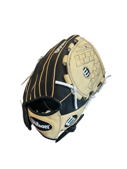 Vist Large View of Product Image Which is Used Wilson A500 SIREN RH Throw Fastpitch Gloves None 12 1/2"