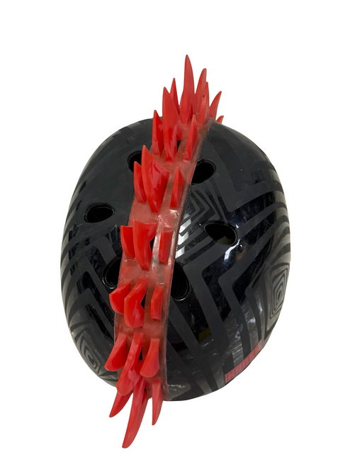 Vist Large View of Product Image Which is Used KRASH MOHAWK Bike Helmet Black MD 54-58cm mfg 07/2023