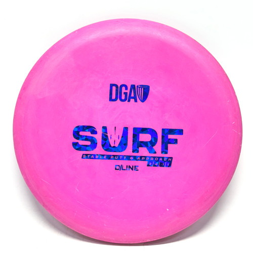 Vist Large View of Product Image Which is Used DGA D LINE SURF Disc Golf Putter Pink 172g