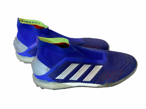 Vist Large View of Product Image Which is Used Adidas Soccer Turf Shoes Navy Blue Senior 13