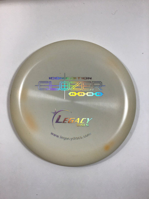 Vist Large View of Product Image Which is Used Legacy ICON CLOZER Disc Golf Putter White 177g