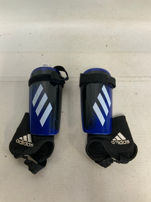 Vist Large View of Product Image Which is Used Adidas Soccer Shin Guards Junior Royal Blue LG