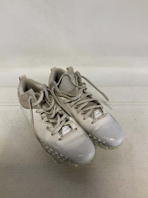 Vist Large View of Product Image Which is Used Under Armour Jr FB Cleats White Junior 05