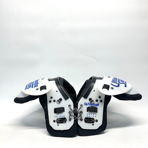 Vist Large View of Product Image Which is Used FOOTBALL AMERICA ULTIMATE SERIES FB Shoulder Pads White XXS