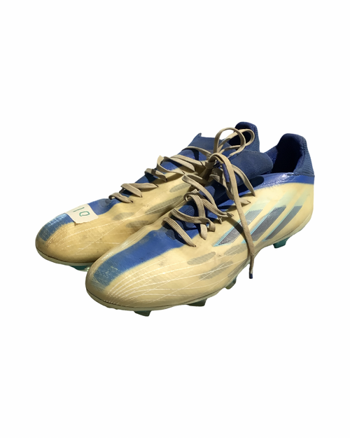 Vist Large View of Product Image Which is Used Adidas Soccer Cleats White Senior 10